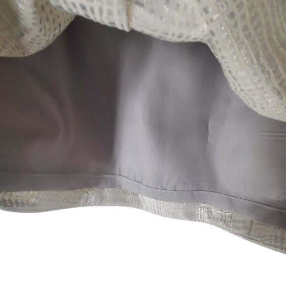 Mignon Doo NWT Women's Metallic Skirt Size 4 - Picture 8 of 12